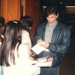 Nat Christian signing autograph at a General Hospital charity event